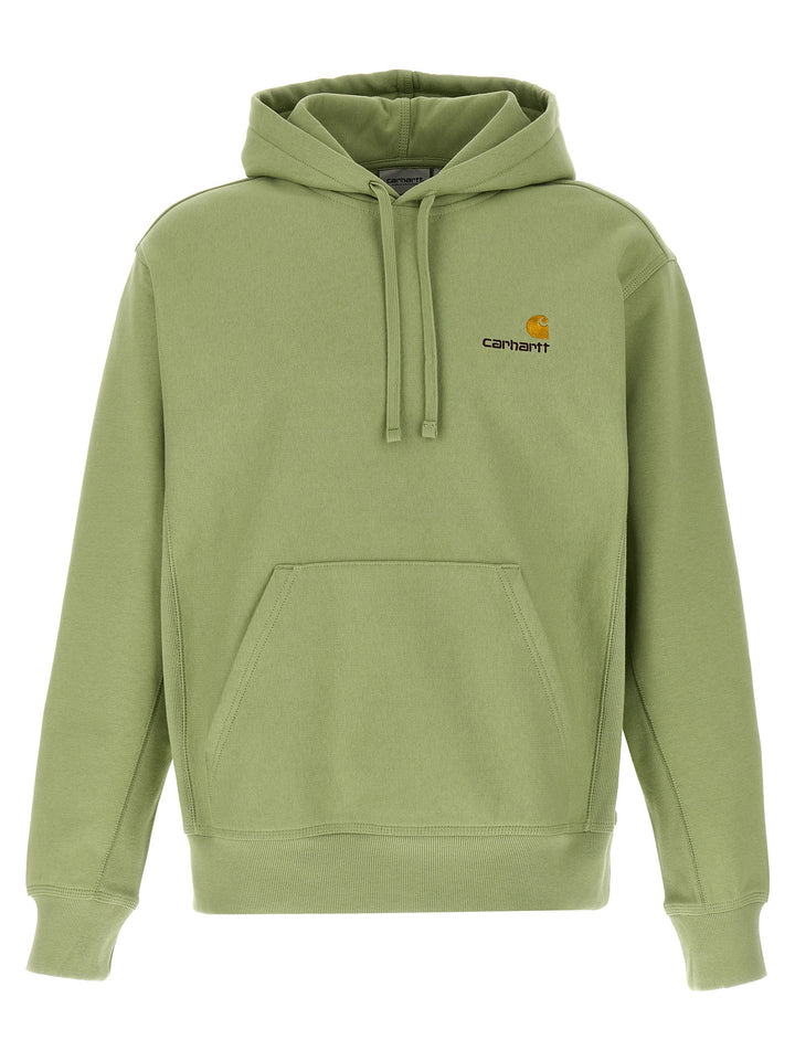 Carhartt Wip American Script Sweatshirt - Green | 31ef5d1a7e4c889ccb7710cfc5e9803229fae96f