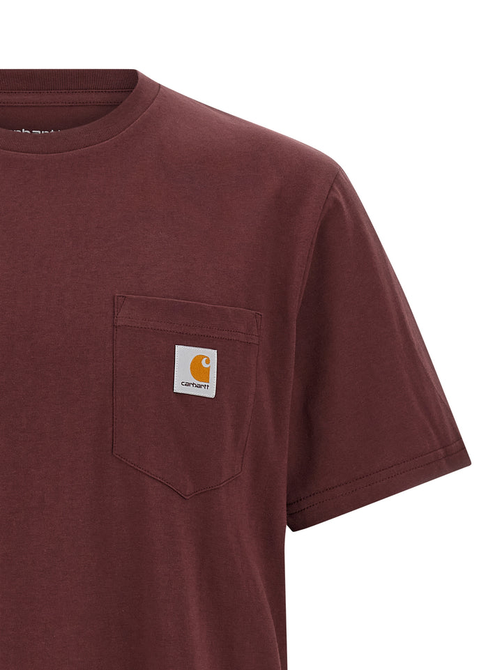 Carhartt Wip Pocket T-shirt - Bordeaux | c080cd6b2443cb91af997b2c8e08b7582396797a