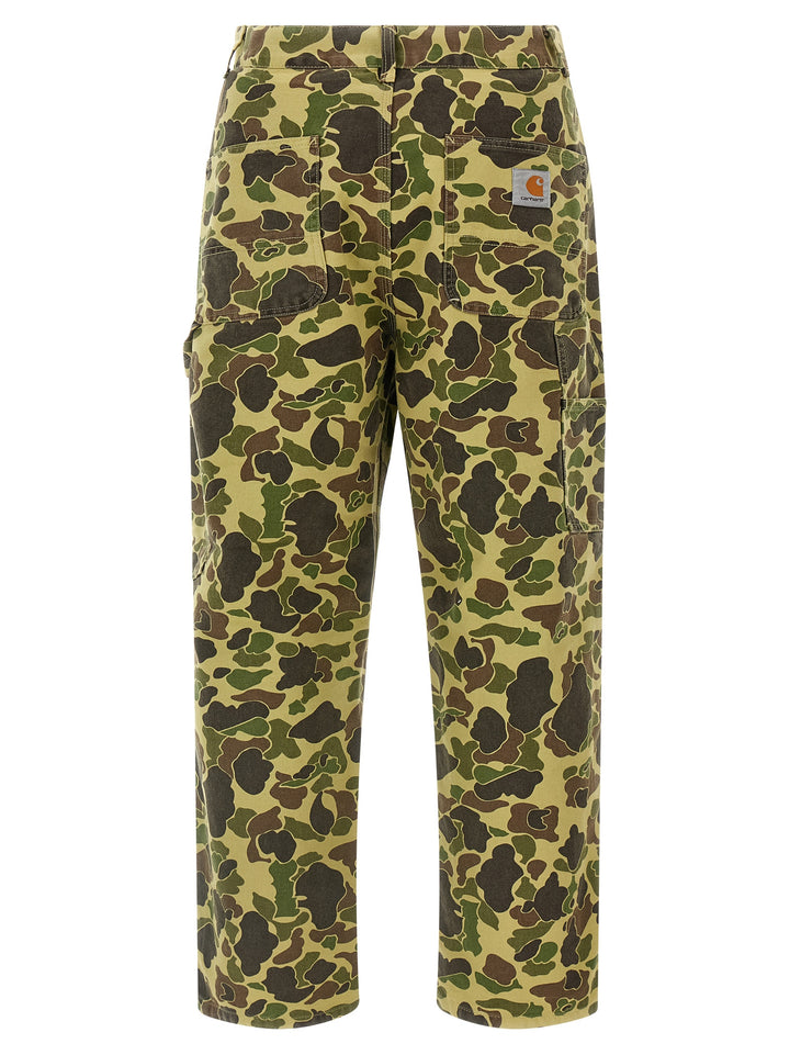 Carhartt Wip Duck Single Knee Pants - Green | 358b71ca50ac9020ee6ef171a20200e9f58e442a