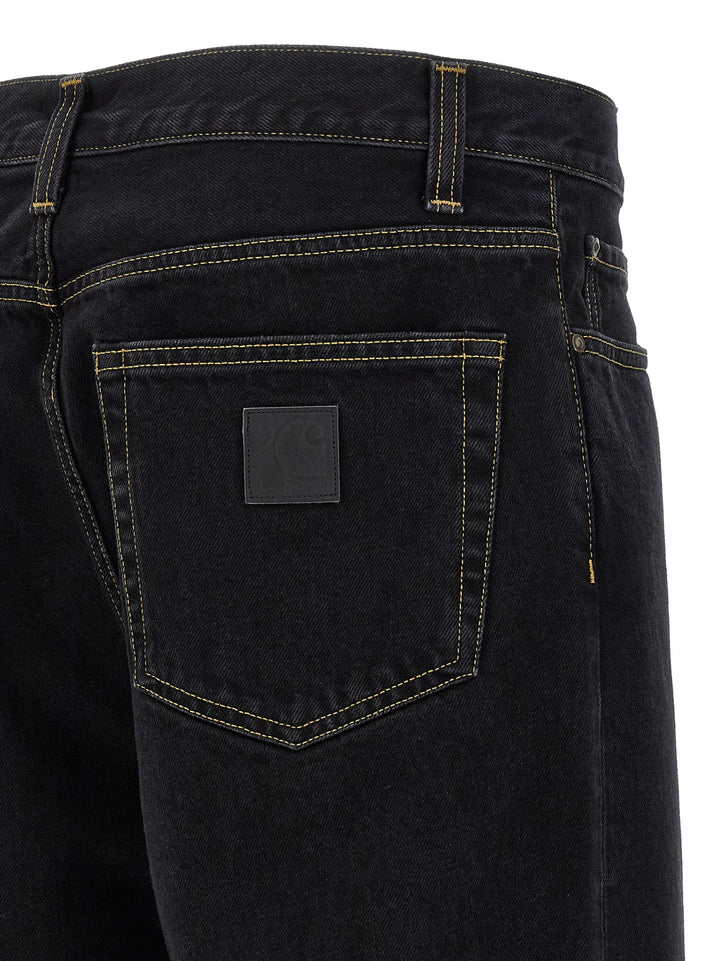 Carhartt Wip Aaron Jeans - Black | 4704edd8f41eb9ca62f322e8727dff64eca863f5