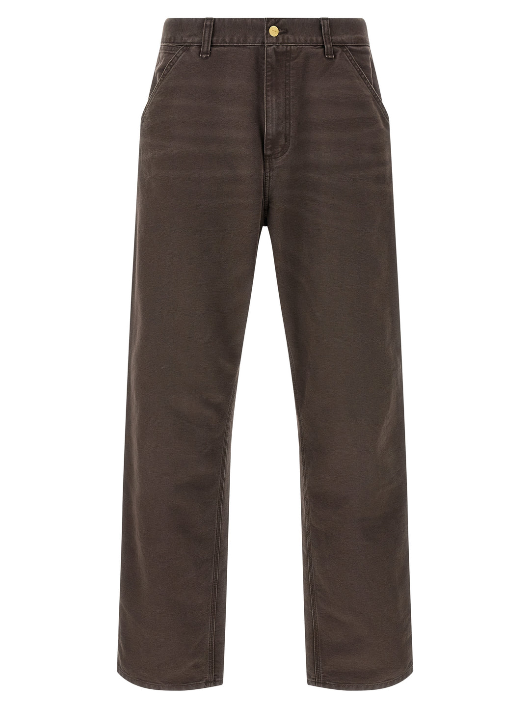 Carhartt Wip Single Knee Pants - Brown | c2ba1e6e039f8f01b22b8e4efefde7d83cfba0f7
