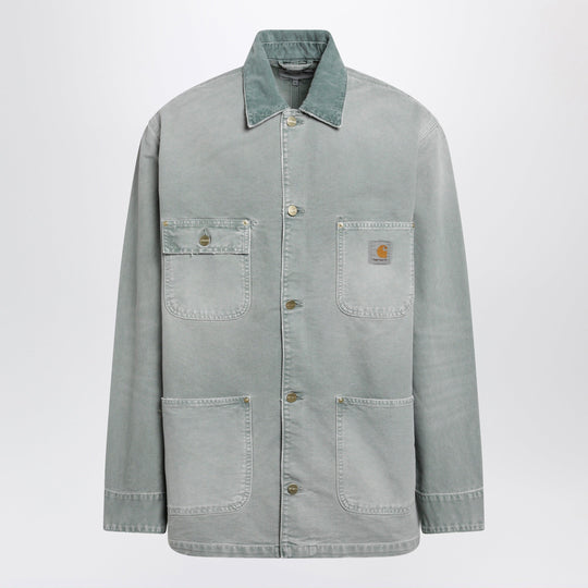 Shady Green/Destroy Washed Shirt Jacket