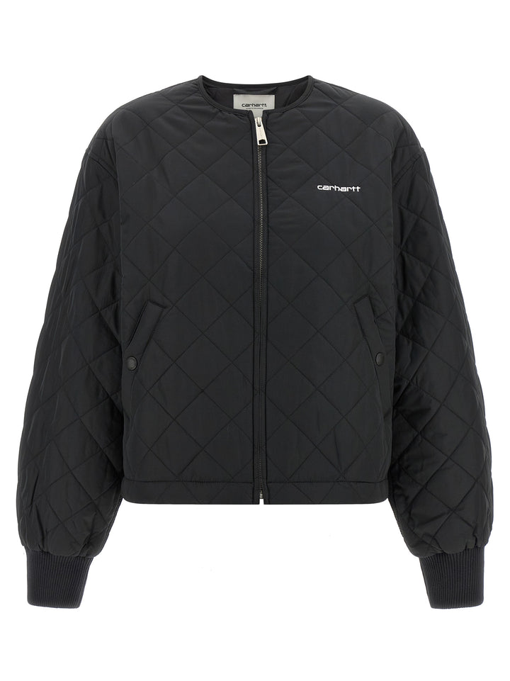 Carhartt Wip Elma Puffer Jackets - Black | a563e9655e6ff8ccf996cebde32b81790e011776