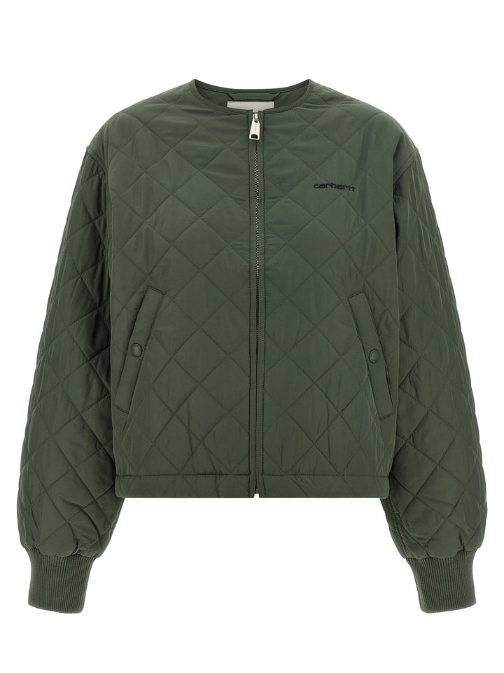 Carhartt Wip Elma Puffer Jackets - Green | 69d2d41920dc9349a4223df69d996230d2930520