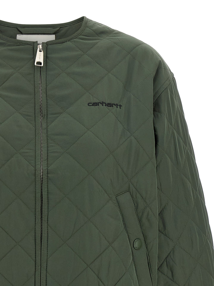 Carhartt Wip Elma Puffer Jackets - Green | 4f4c0d28333e018a96263e878ddb6fc63cc40121