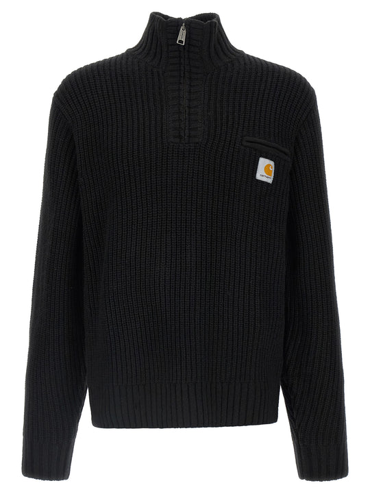Detroit Half Zip Sweaters And Cardigans Black