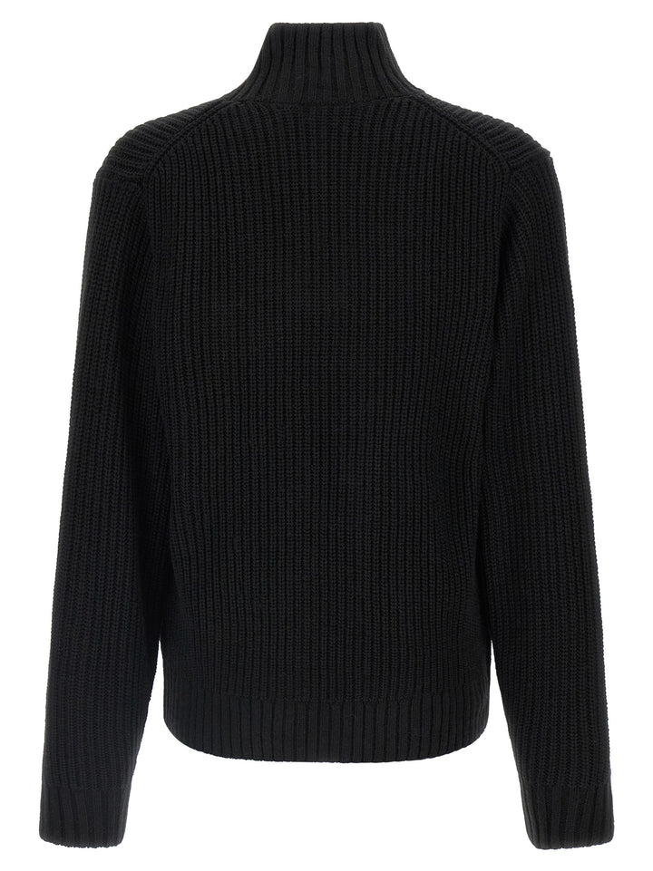 Carhartt Wip Detroit Half Zip Sweaters and Cardigans - Black | 6af042704aefc58dd0439b88f60d2d7eda880f78