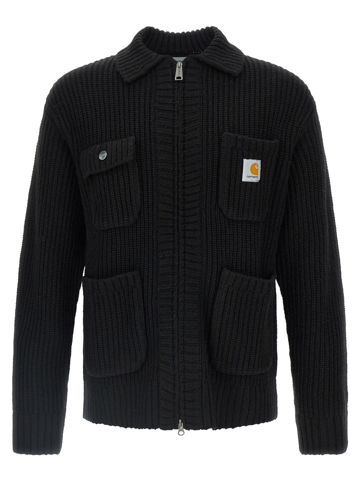 Carhartt Wip Chore Knit Jacket Sweaters and Cardigans - Black | 88cfb5d740eed48002e2d4010af29b15649b51a3