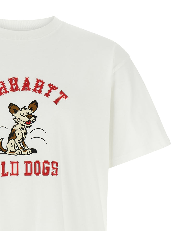Carhartt Wip Wild Dog T-shirt - White | 6f13661b552d4f4a9a63b0b37b85a957c232a541