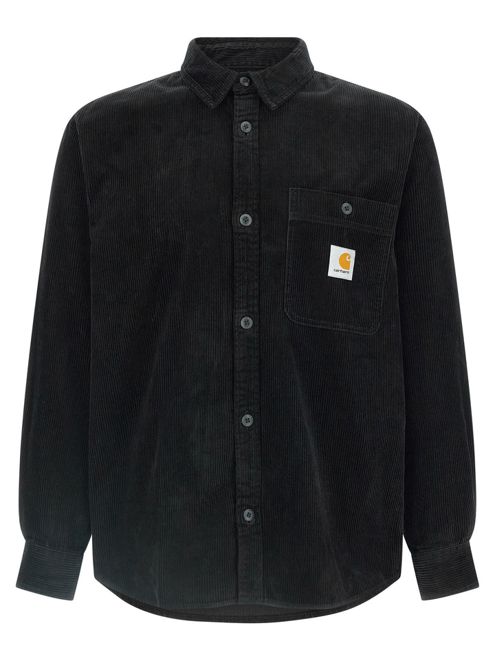 Carhartt Wip Flint Shirt and Blouse - Black | cd28d7adac92c3c810ad9995db7d54600d8c1a25