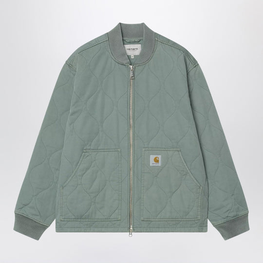 Kylan Liner Velvet Jacket In Green