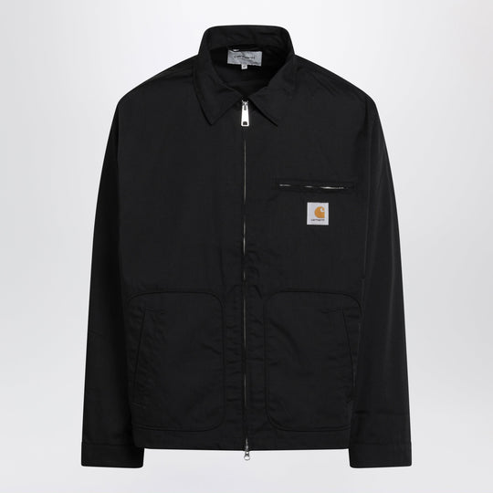Postal Jacket In Polyester-Cotton, Black