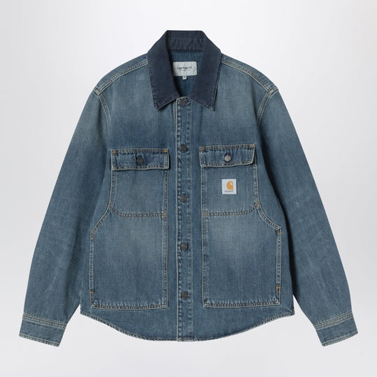 Oakland Shirt Jacket Blue In Cotton