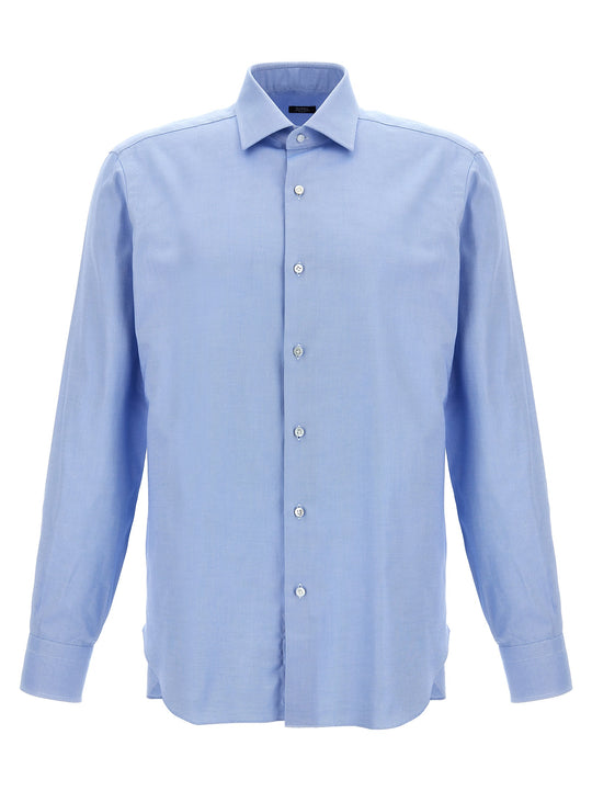 Cotton Shirt Shirt And Blouse Light Blue