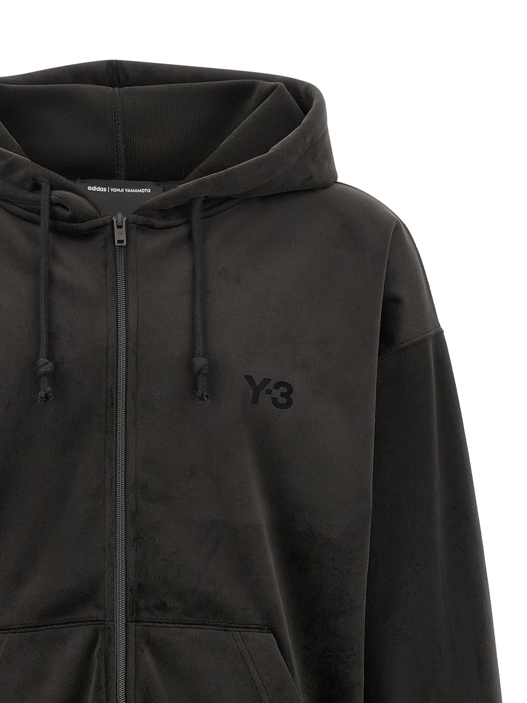 Y-3 Velvet Sip Hd Sweatshirt - Black | f0a49019e7e6e28516db59618108e7350ef01b14