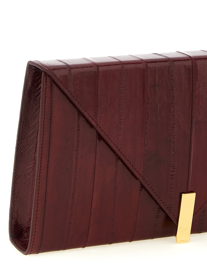 Giuseppe Zanotti Tuxedo Clutch - Bordeaux | 98586b91c11f2b6a7b6985ba931bbf5bed7a37b9