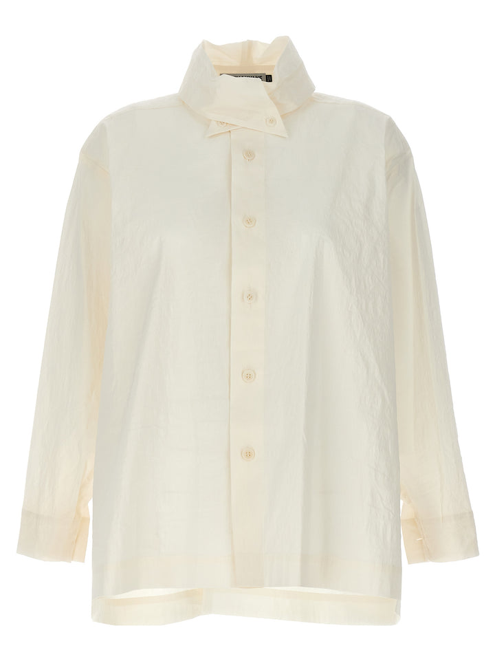 Issey Miyake Shaped Membrane Shirt and Blouse - White | e818df10075ec1c315b918f3541a7109c11256ba
