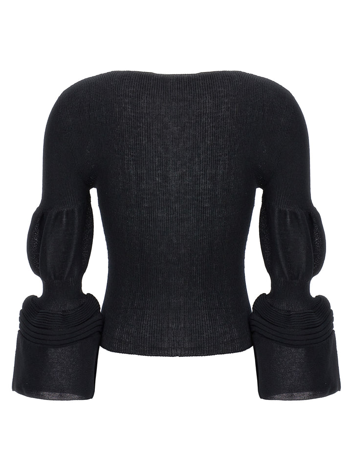 Issey Miyake Assemblage Branch Tops - Black | f62eb30213008f6c3ae1cda59ede8277fa576e08