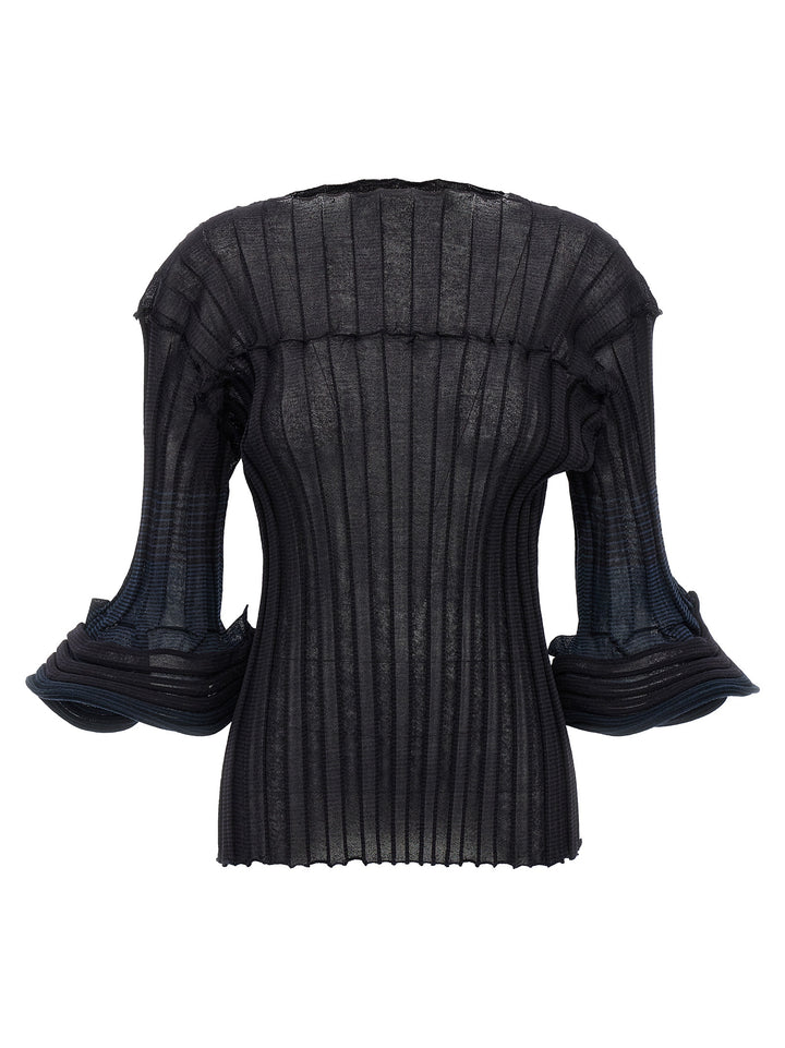 Issey Miyake Asagao Tops - Blue | d6985ec25b5a87848474710a1025ed4816313aaf