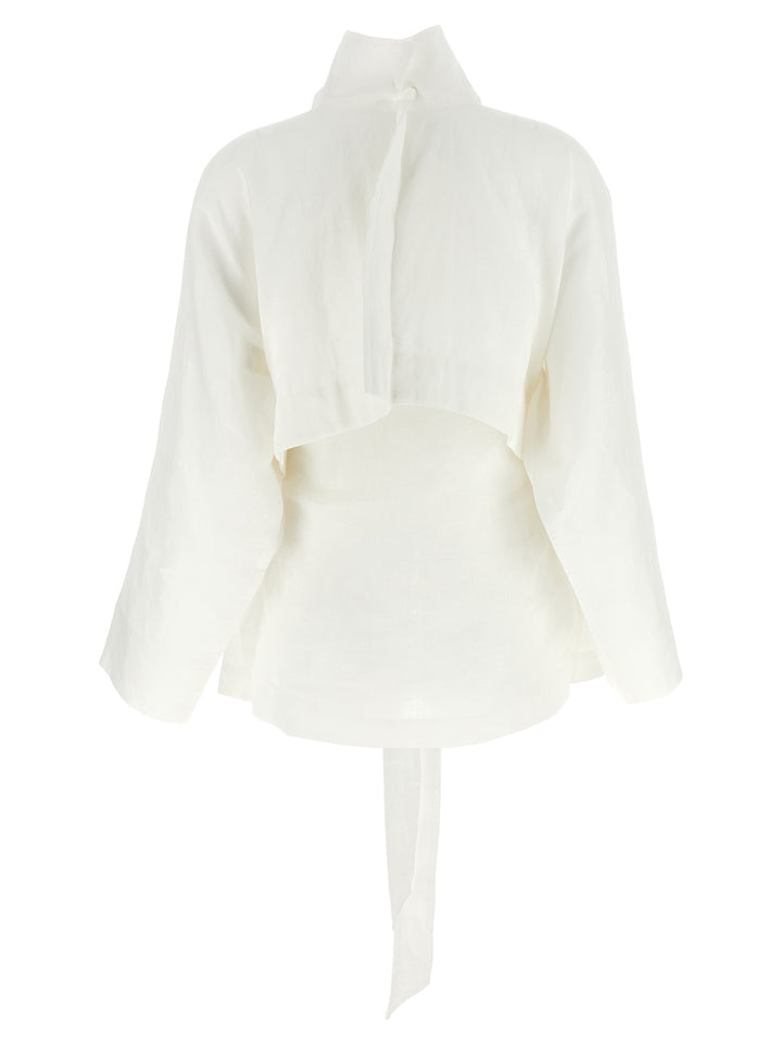 Issey Miyake Hempen Casual Jackets and Parka - White | 180398578111ad4098b315cdd6458c944a6cbaef