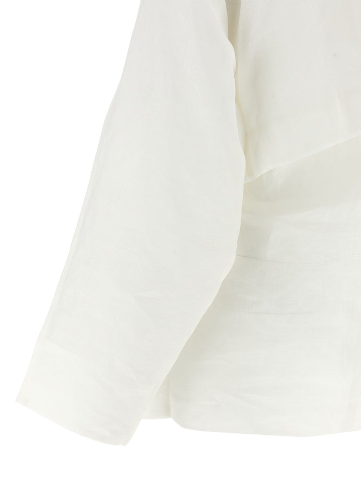 Issey Miyake Hempen Casual Jackets and Parka - White | 81d99ebaf118d144084892768c973831be1f8b94