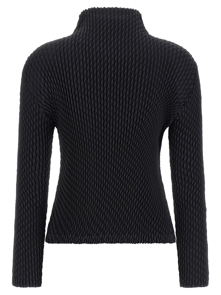 Issey Miyake Sleek Pleats Sweaters and Cardigans - Black | 449692ccdc135b0e23e82960c4aaf3c473439fc1