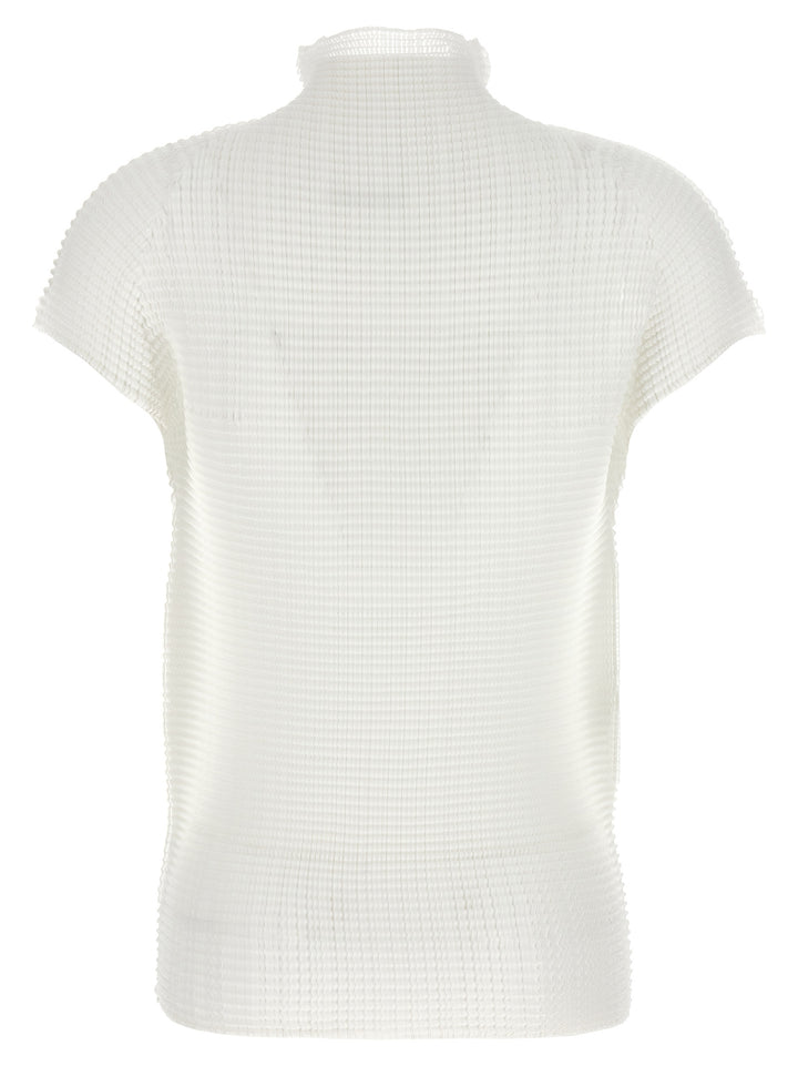 Issey Miyake Wooly Pleats Shirt and Blouse - White | 7be5491ff0d87cbb229f815517de9d46965389f0