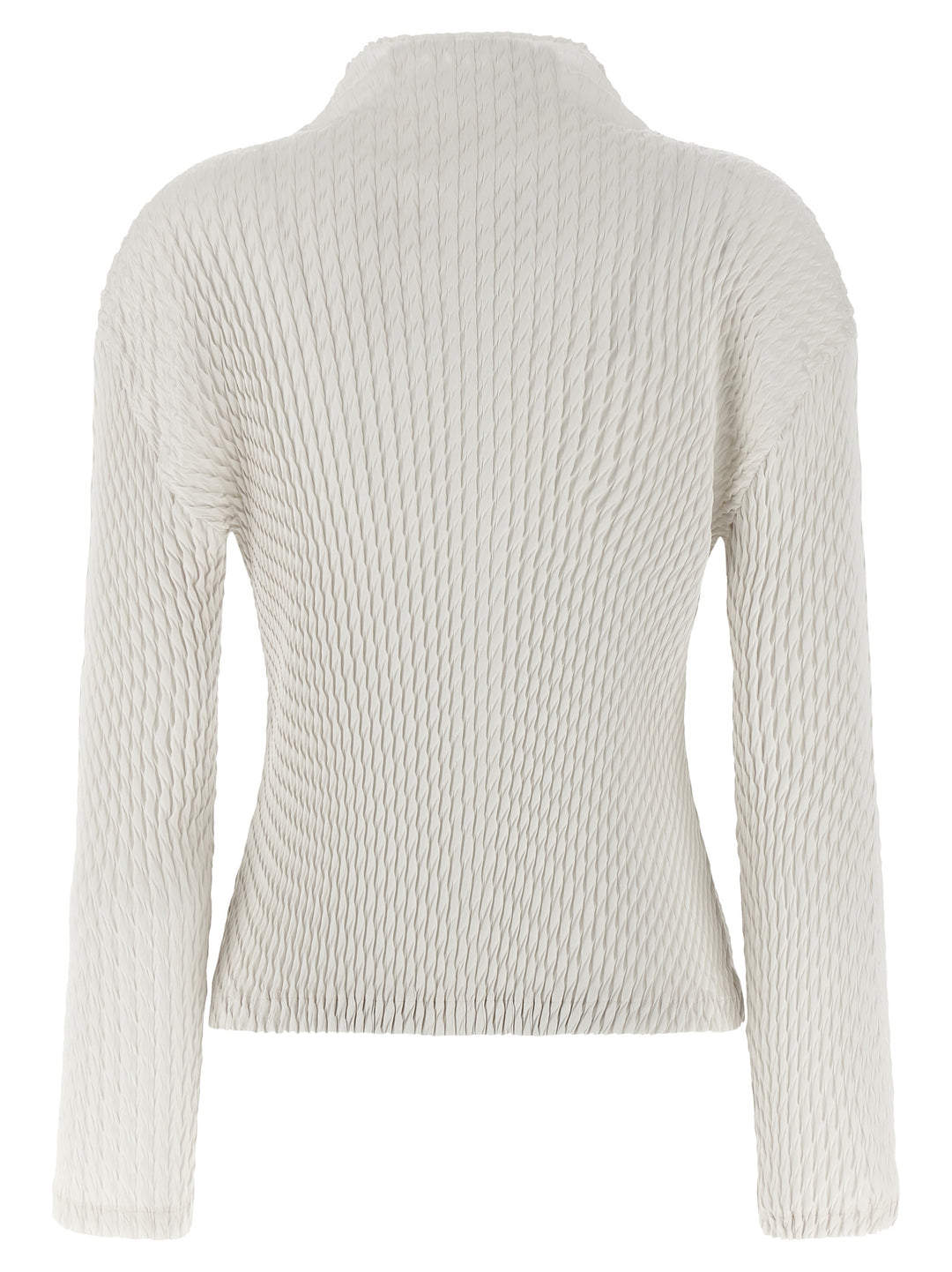 Issey Miyake Sleek Pleats Sweaters and Cardigans - White | 83f1362889355bb613e0fb3d2331235219da0147