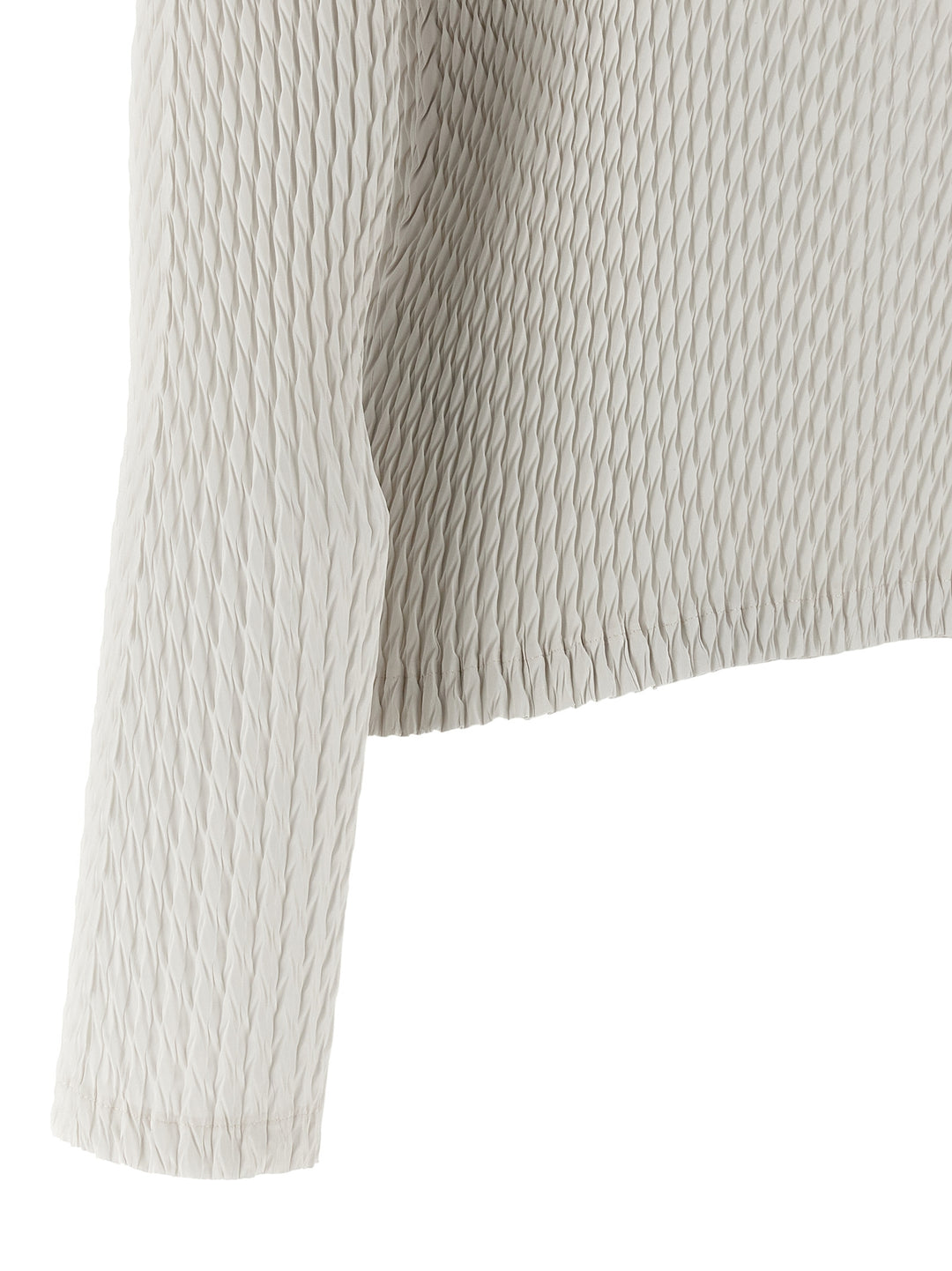 Issey Miyake Sleek Pleats Sweaters and Cardigans - White | 236a62729d7f29beb2d80f3996e4b825e5f04945