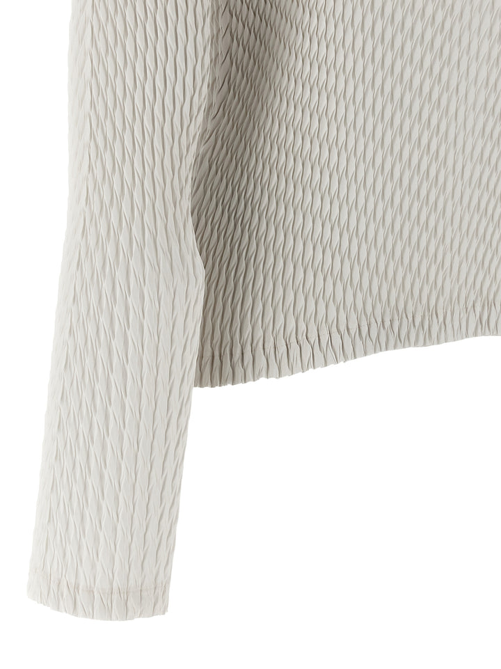 Issey Miyake Sleek Pleats Sweaters and Cardigans - White | 236a62729d7f29beb2d80f3996e4b825e5f04945