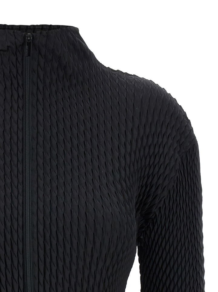 Issey Miyake Sleek Pleats Sweaters and Cardigans - Black | c1902416a0a7cfe3fdfaa8b3a0b02880c4218b7e