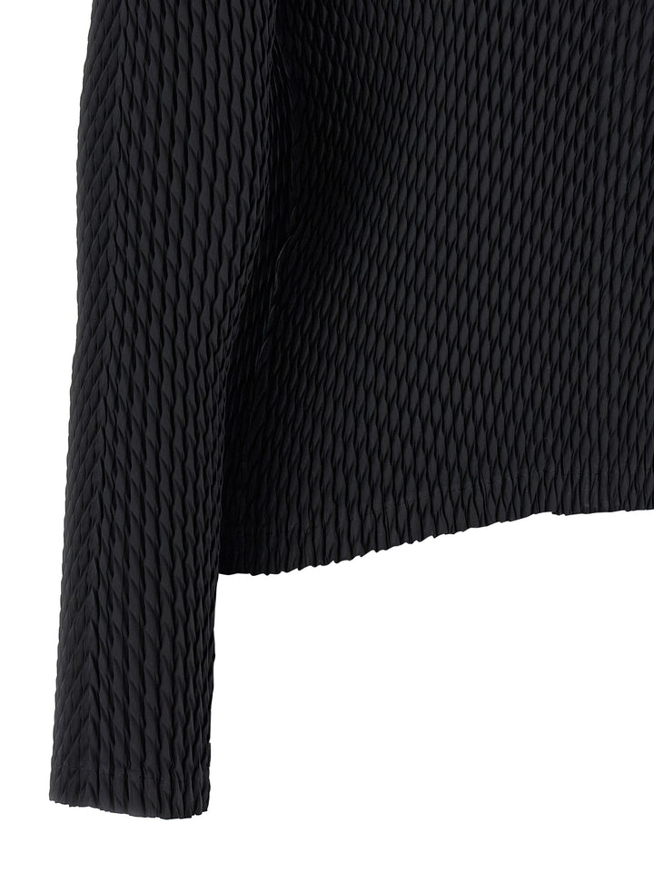 Issey Miyake Sleek Pleats Sweaters and Cardigans - Black | 032770f0d1eb18f807d2f3105246cbbdc9131dd3