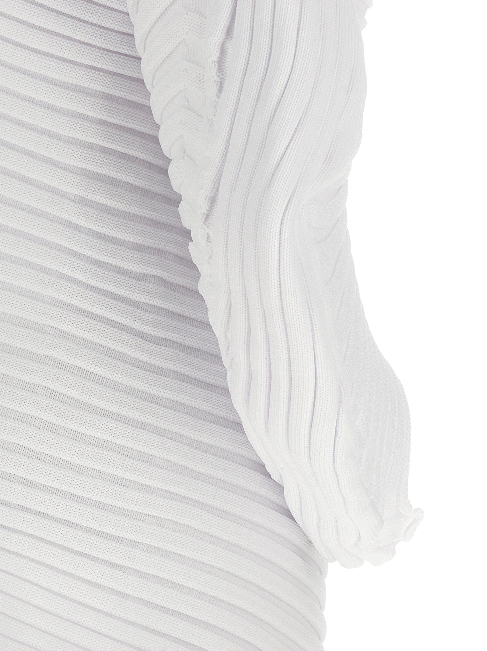 Issey Miyake Knit (As It Is) Tops White | Wanan Luxury