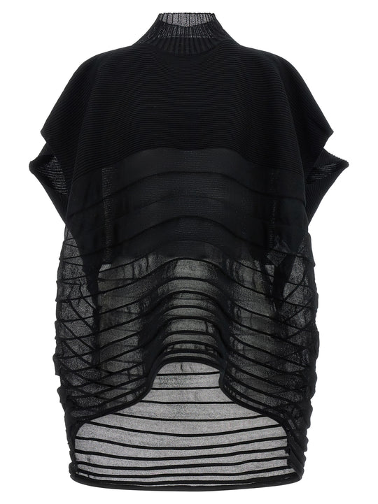 Moving Knit Tops Black