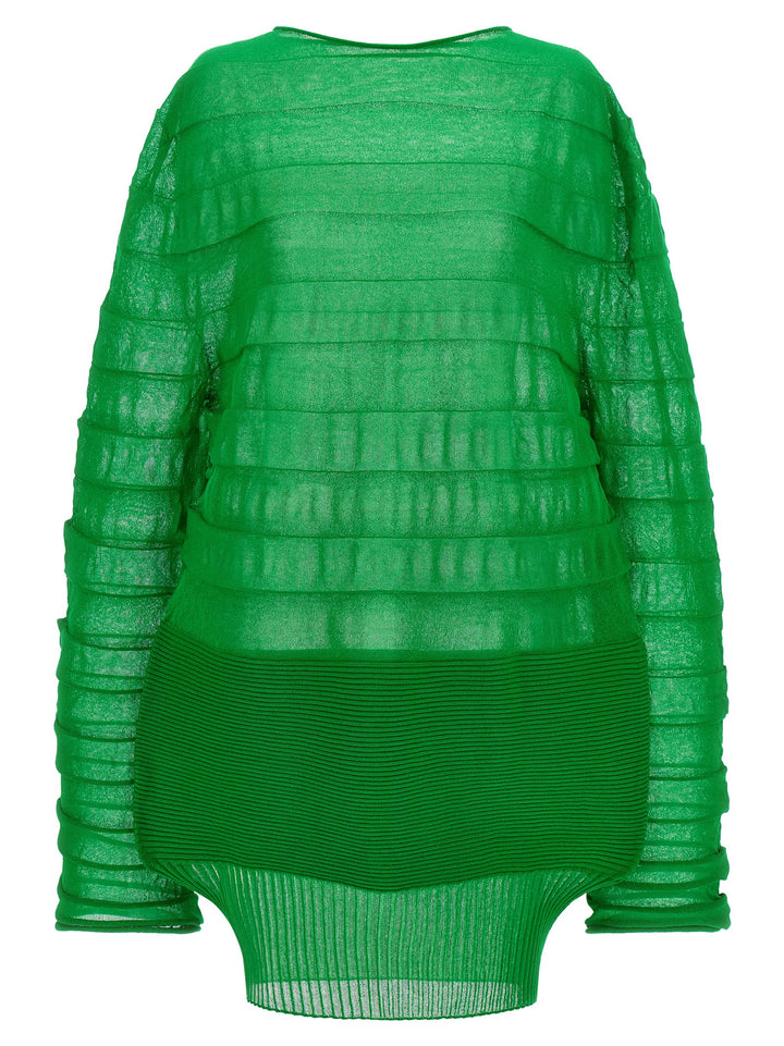 Issey Miyake Moving Knit Tops - Green | aefeeba9512c3c173c2122cb9a0417fc9297e89e