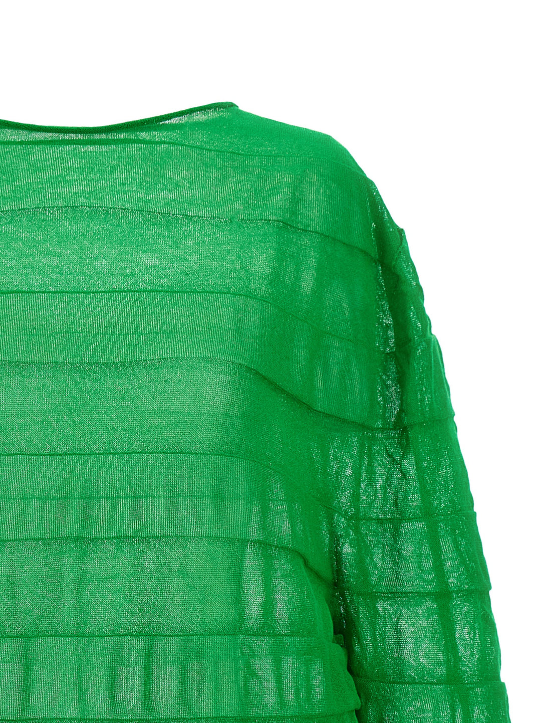 Issey Miyake Moving Knit Tops - Green | 0797bb781ec91a664f1f784ef6e5aa81d5da6581