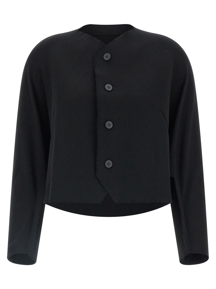 Issey Miyake Campagne Sweaters and Cardigans - Black | 1ac785f6628bef51e9f4f2ea2e5f14a0afabc1f6