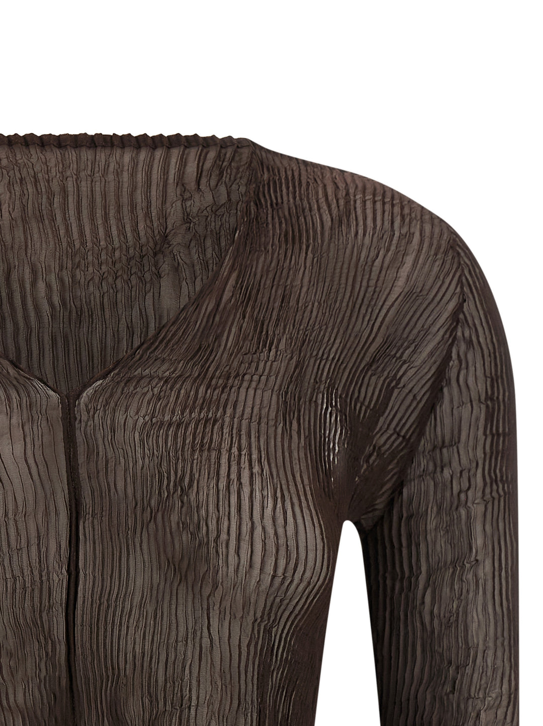 Issey Miyake Chiffon Twist 1 Tops - Brown | be0801750b090bd70fba1ee767b96e8ee35e7b85