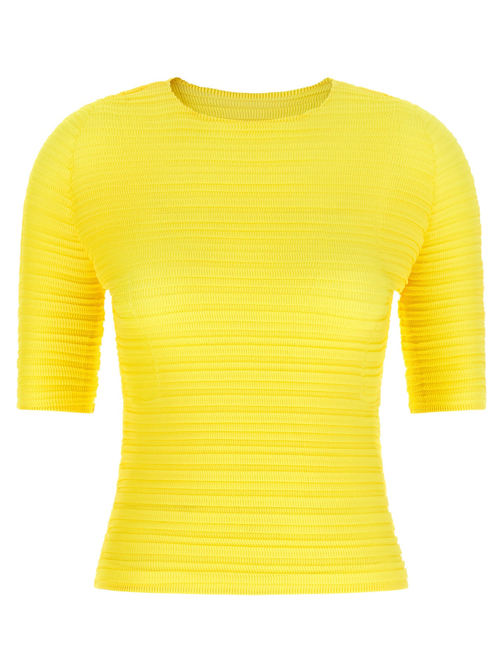Issey Miyake Jiggly Pleats Shirt and Blouse - Yellow | 2b1b70d66d102614a036411949355e7613c64250