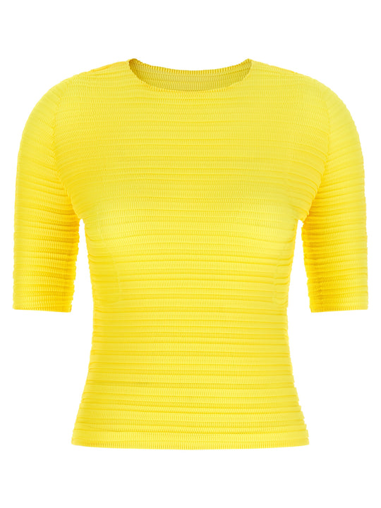 Jiggly Pleats Shirt And Blouse Yellow