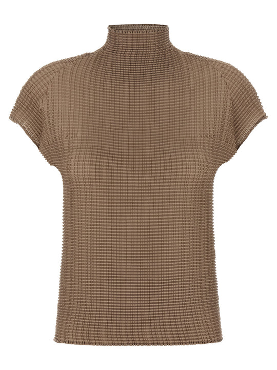 Wooly Pleats-66 T-Shirt Beige