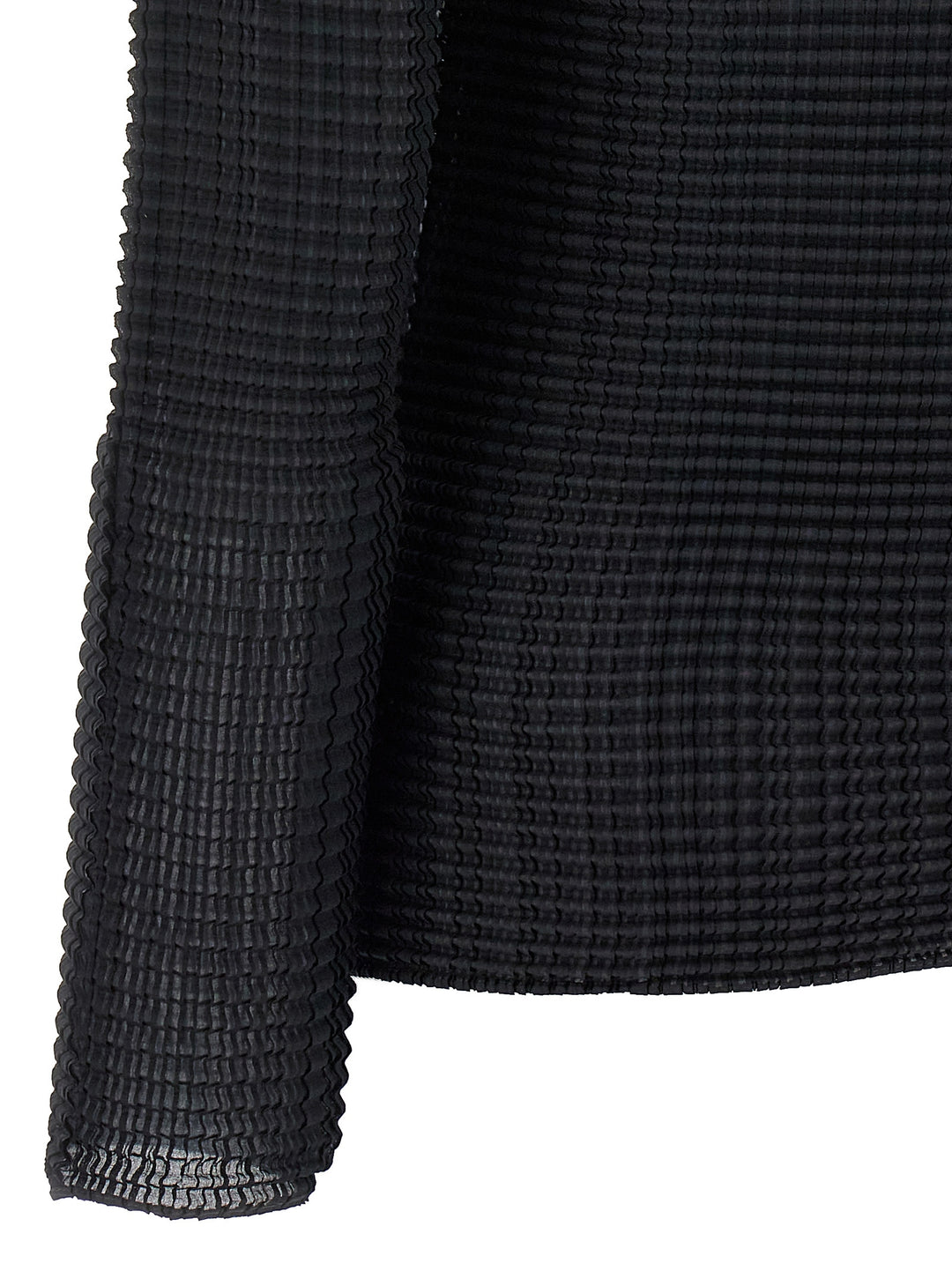 Issey Miyake Wooly Pleats Sweaters and Cardigans - Black | 21a148ddcf41143cf04caa08f692eba30fb95159