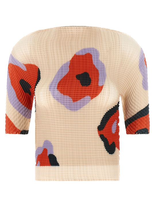 Verve Pleats Tops Beige