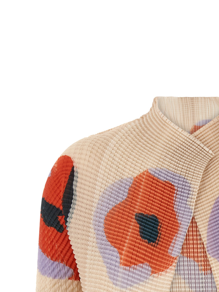 Issey Miyake Verve Pleats Top Sweaters and Cardigans - Beige | 71d7509b1b8cb480e7544980cc9c92af9816e5b4