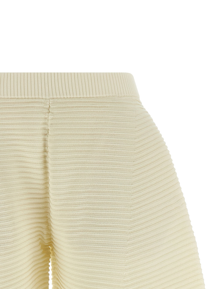 Issey Miyake Corrugated Knit Pants - White | e2ded6d10a93c1495ce3fc0a9178a26c06c72976