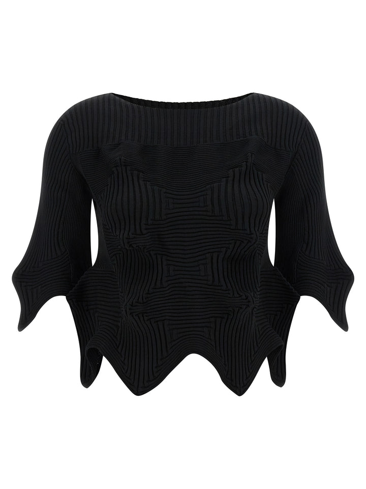 Issey Miyake Linkage Tops - Black | 0381e6c7f475823745f2b166efaa5b49adc3347d