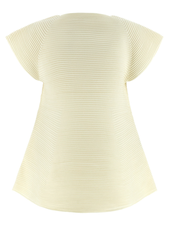 Issey Miyake Corrugated Knit Dresses - Yellow | 8205bc01a7160fdd2045b86022f0ac6b86778234
