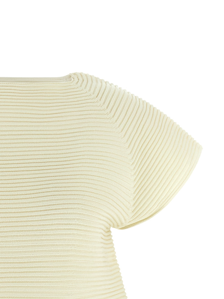 Issey Miyake Corrugated Knit Dresses - Yellow | eb5ea2cb3c07eef02f41655c566b6258359fdb4b