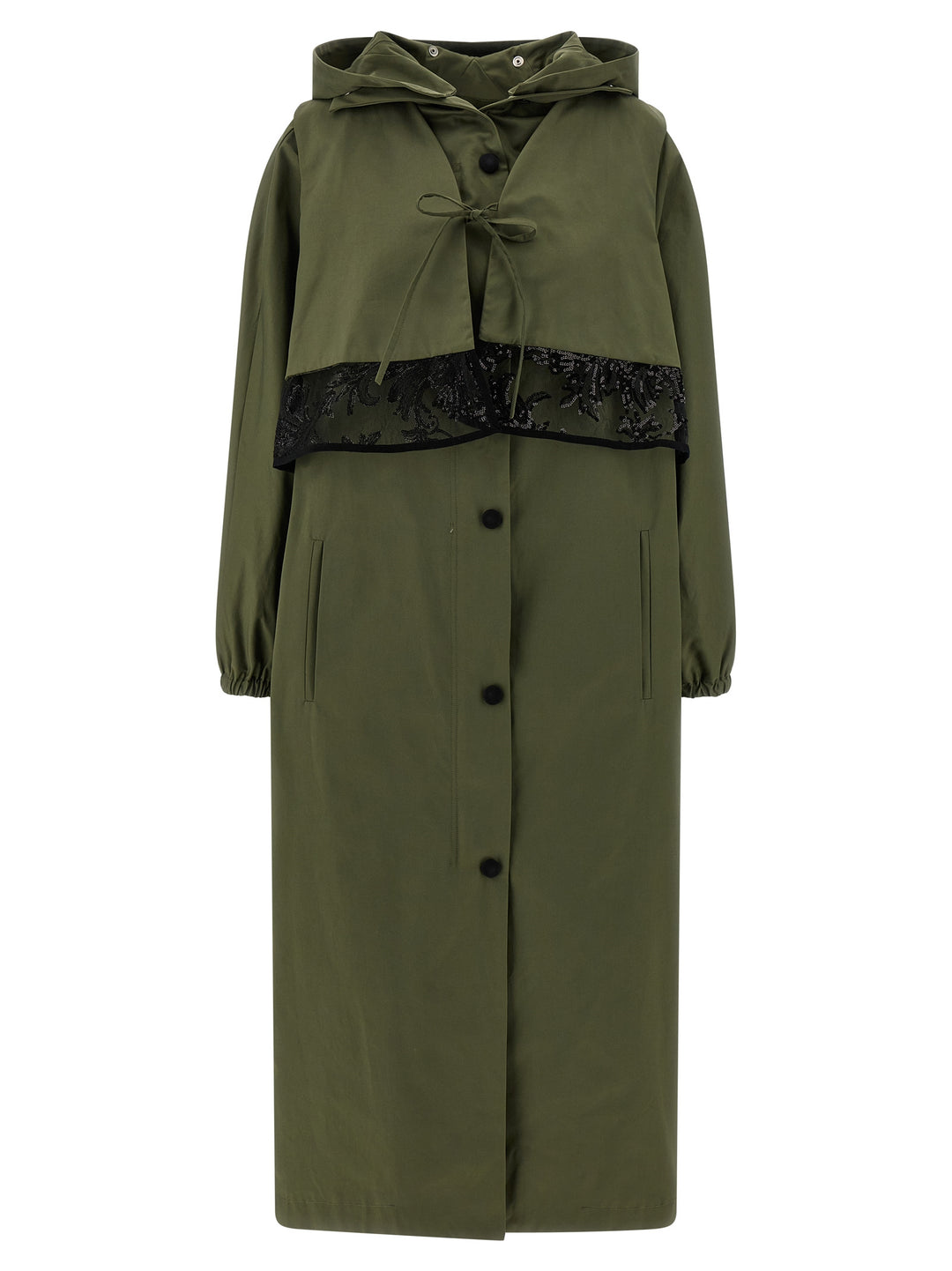 Le Twins Incisa Coats and Trench Coats - Green | aa58e7b810b0a413040ef9220f242d73cca70a6f