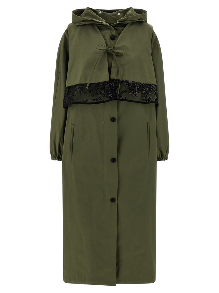 Le Twins Incisa Coats and Trench Coats - Green | aa58e7b810b0a413040ef9220f242d73cca70a6f
